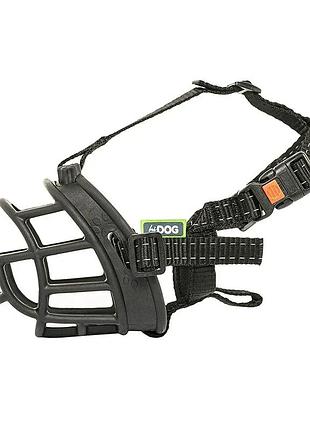 Намордник силиконовый hidog черный №4, 9х34 см