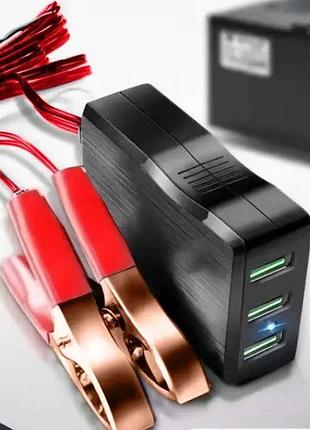 Блекаут універсальний адаптер живлення 12v-24v з 3 usb-портами