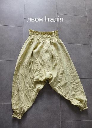 Удобные льняные брюки италия