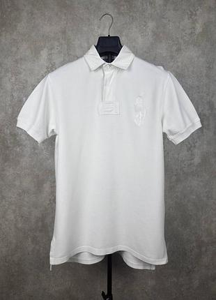 Поло ralph lauren ryc snipe 5-30 white polo shirt размер m