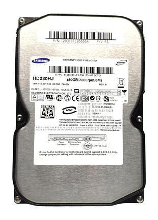 Жорсткий диск hdd 80gb 7200rpm 8mb sata ii 3.5 samsung hd080hj 26857