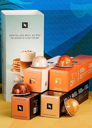 Набір кави в капсулах nespresso vertuo "незабутні осінні аромати кавової колекції" (40 капсул), швейцарія