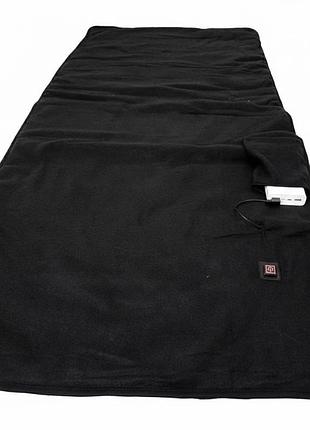 Вкладыш в спальный мешок с подогревом от usb. коврик с подогревом от повербанк. черный