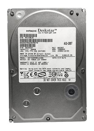 Жорсткий диск hdd 500gb 7200rpm 16mb sata ii 3.5 hitachi deskstar t7k500 hdt725050vla360