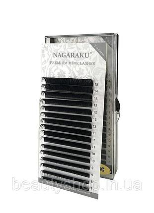 Ресницы nagaraku mix 7-15 мм – премиальное качество для профессионального наращивания b, 0.07, черный