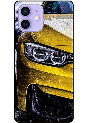 Силіконовий чохол бампер для iphone 12 з малюнком bmw бмв машина авто