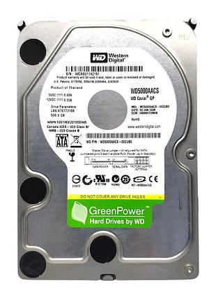 Жесткий диск hdd 500gb 16mb sata ii 3.5 wd caviar green wd5000aacs