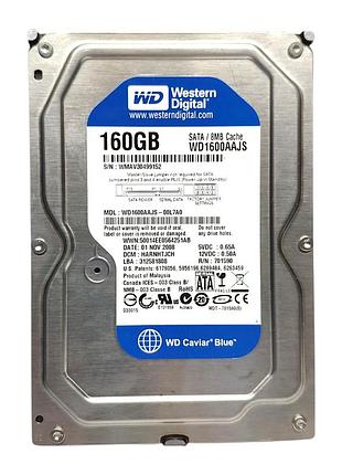 Жесткий диск hdd 160gb 7200rpm 8mb sata ii 3.5 wd caviar blue wd1600aajs