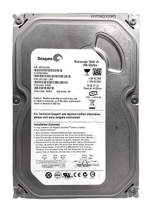 Жорсткий диск hdd 250gb 7200rpm 16mb sata ii 3.5 seagate barracuda 7200.10 st3250410as 5yc90