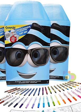 Набір для творчості крайола crayola лімітована серія в блакитному футлярі 60 предметів! (04-0779)