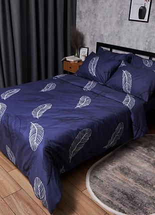 Підковдра moon&star мікросатин premium night feathers king size 220 x 240 см