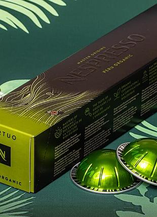 Кофе в капсулах nespresso vertuo peru organic (элегантные фруктовые ноты), швейцария (10шт) 40 мл