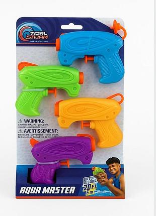 Детский водяной бластер tidal storm aqua master power, 6+ лет, разнообразный (4 шт.)
