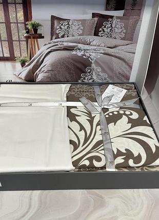 Комплект постільної білизни satin cotton first choice євро choice