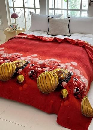 Плед мікрофібра новорічний 200*220 см colorful home