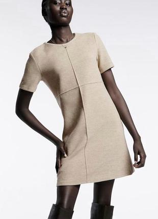 Платье -футболка в рубчик от zara