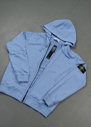 Чоловіче зіп худі блакитне р. m, l, xl, xxl, є різні кольори