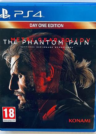Metal gear solid v the phantom pain day one edition, б/в, російські субтитри - диск для playstation 4