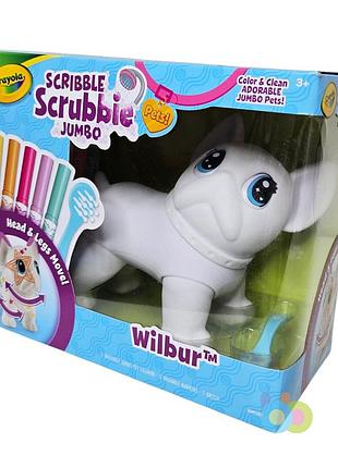Набір для творчості крайола бульдог crayola scribble scrubbie jumbo pet - wilbur! (74 0222)