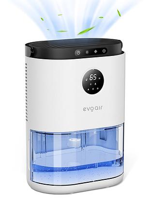 Компактный осушитель воздуха evoair humix560, 560мл/ 24ч, датчик влажности,7-цветная подсветка,резервуар 2.3 л