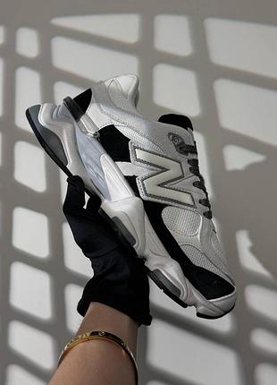 Мужские кроссовки new balance 9060 white grey black
