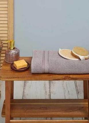 Полотенце karaca home - daily soft gri серый 70*140