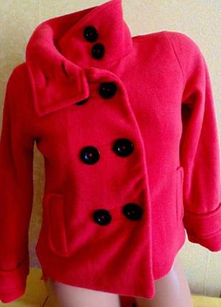 Теплый пиджак,пальто next  на девочку 8-12лет