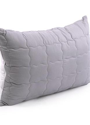 Подушка руно 50x70 - grey white микрофибра серая (27098)