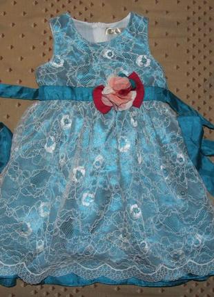 Нарядное платье девочке 1 - 2 года