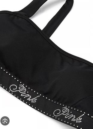 Victoria’s secret (pink) relay logo shine sports bra