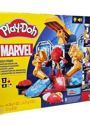 Ігровий набір для ліплення play-doh marvel iron man залізна людина! (g0035)