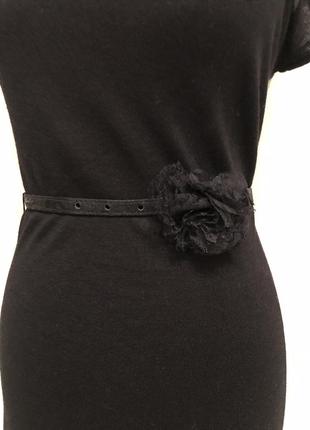 H&m чёрное трикотажное коктейльное платье