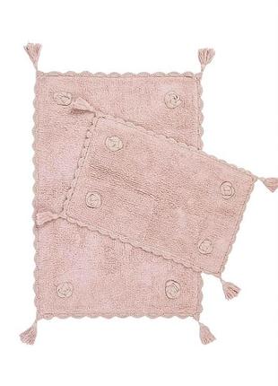 Набор ковриков irya - calla rose розовый 60*90+40*60