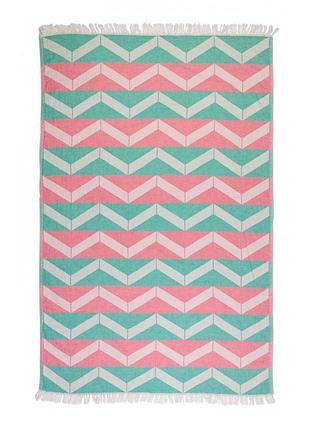 Рушник barine pestemal - ups and downs 90*160 pink green