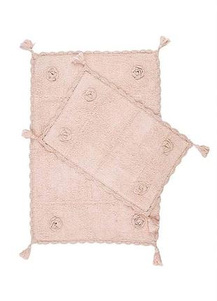 Набор ковриков irya - calla pudra пудра 60*90+40*60