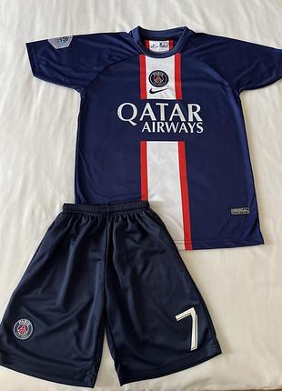 Футбольна форма мбаппе париж псж 13-14 років 158-164 см mbappe psg paris saint germain
