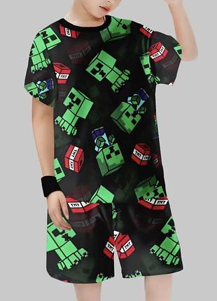 Minecraft костюм футболка та шорти