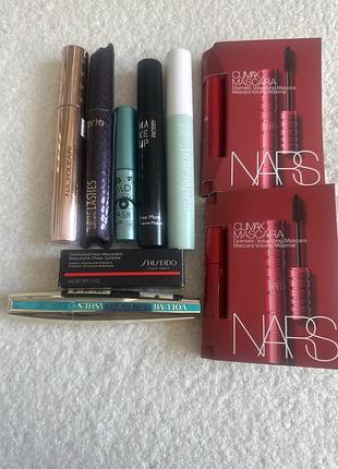 Набір туш лот тушей для вій nars make up factory tarte urban decay shiseido l’oréal naj-oleari