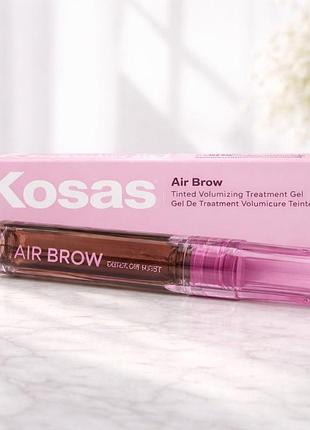 Kosas air brow tinted gel dark brown 3.7 г — гель для брів з відтінком для об’єму та фіксації