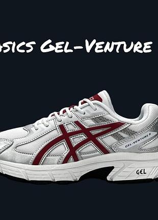 Asics gel-venture 6 white metallic red