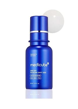 Відновлювальна сироватка з мікроголками medicube - one day exosome shot pore ampoule 2000, 30 мл