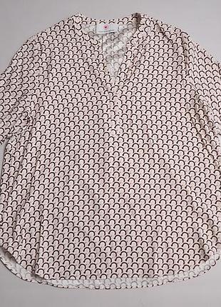 Женская шелковая блуза herzen's angelegenheit 97 silk blend ls shirt v-neck blouse - 38