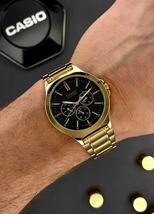 Часы мужские casio классические золотистые времена мужские