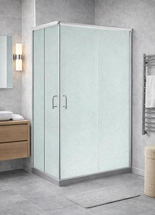 Душевая кабина lidz wawel sc 100x80x185 sat.low.fr прямоугольная, для низкого поддона, матовое стекло, без поддона