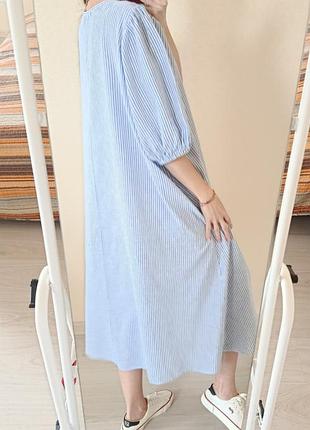 Льняное платье h&amp;m 6