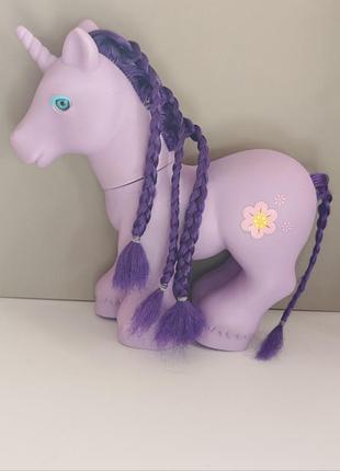 Большой пони эдинорог chad valley plastic princess unicorn - 25cm high - purple
