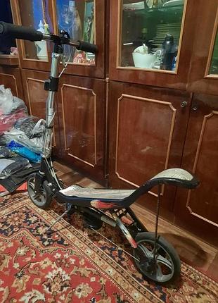 Механический самокат space scooter, раскладной, применяемый.