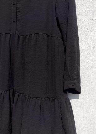 Чёрное ярусное платье vero moda 4