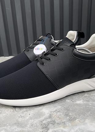 Louis vuitton fastlane damier sneakers black mesh мужские кроссовки сетка оригинал 44.5 eur