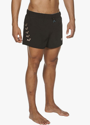 Мужские короткие шорты для бега arena m run shorts black